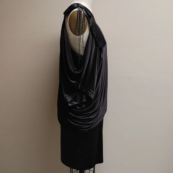 Robert Rodriguez Black One Shoulder Dress M - Picture 5 of 16